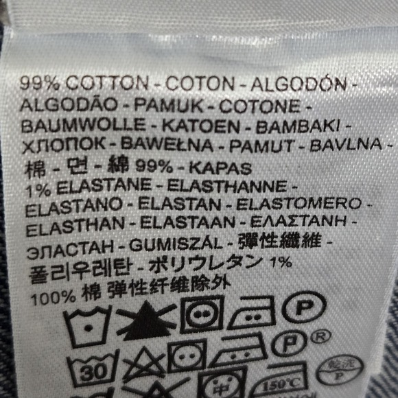 Levi's Women Jacket L Blue Denim Jean Trucker Long Sleeve - Picture 5 of 11